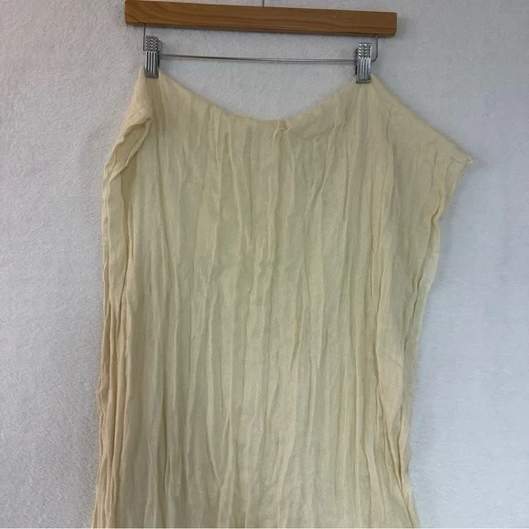 Cream Fringe Shawl Scarf 26” x 70” Woman - Picture 2 of 3